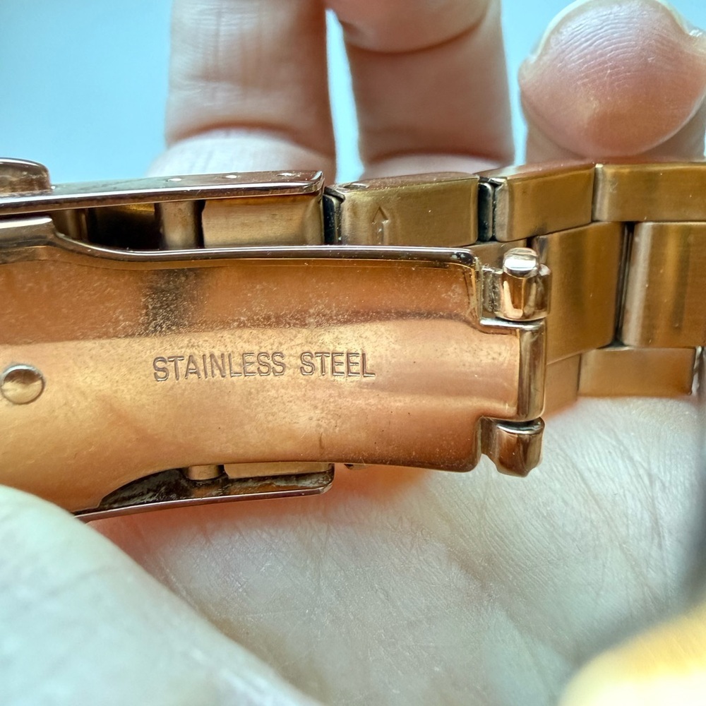 Armani Exchange Rose Gold Chronograph Watch - Picture 9 of 11